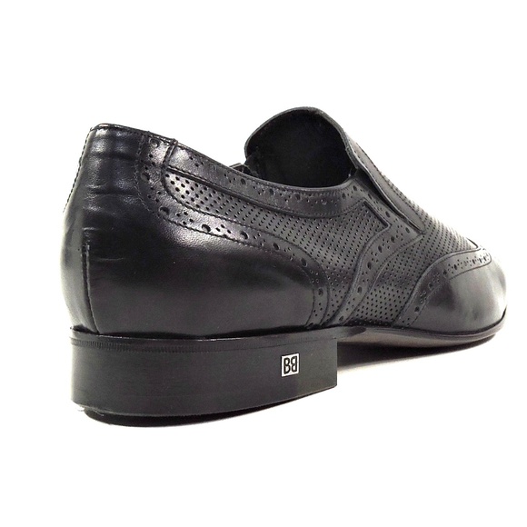 BALDININI ?? MEN\'S BLACK SOFT LEATHER COMFORT SUMMER LOAFERS main image 7